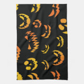 Linge De Cuisine Visage du Citrouille Jack-o'-lantern (Vertical)