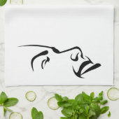 Linge De Cuisine Visage d'une femme (Plié)