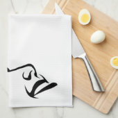 Linge De Cuisine Visage d'une femme (Quart Plié)