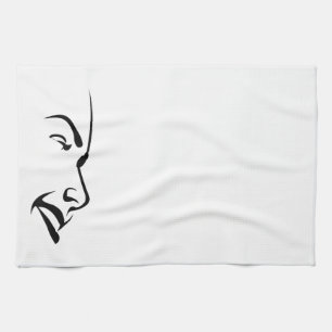 Linge De Cuisine Visage d'une femme