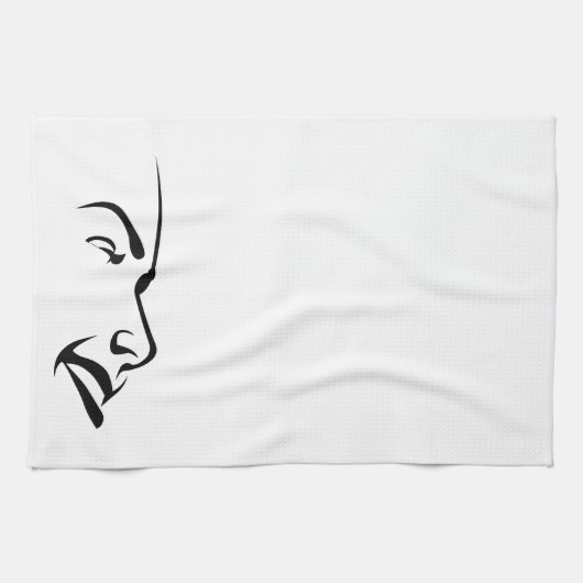 Linge De Cuisine Visage d'une femme (Horizontal)