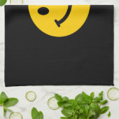 Linge De Cuisine Visage jaune (Plié)