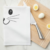 Linge De Cuisine Visage mignon de chat (Quart Plié)