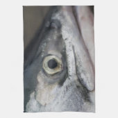 Linge De Cuisine Visage Saumon argenté (Vertical)
