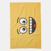 Linge De Cuisine Visage souriant avec bouche ouverte (Vertical)