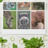 Linge De Cuisine Visages animaux (Plié)