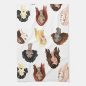 Linge De Cuisine Visages colorés (Vertical)