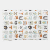 Linge De Cuisine Visages conviviaux | Portraits d'animaux mignons (Horizontal)