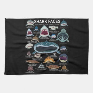 Linge De Cuisine Visages de requins auxquels vous voulez participer