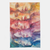 Linge De Cuisine Visages des femmes - Peinture aquarelle (Vertical)