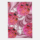 Linge De Cuisine Vision rose de framboise, flocons abstraits de (Vertical)