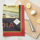 Linge De Cuisine Visiter le Poster vintage indien (Quart Plié)