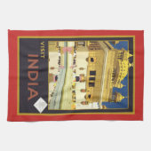 Linge De Cuisine Visiter le Poster vintage indien (Horizontal)
