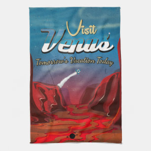 Linge De Cuisine Visitez l'affiche vintage de Vénus