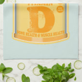 Linge De Cuisine Vitamine D capsules santé et bien-être (Plié)