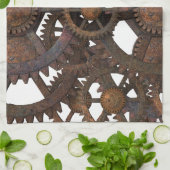 Linge De Cuisine Vitesses rouillées en métal de Steampunk (Plié)