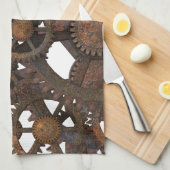 Linge De Cuisine Vitesses rouillées en métal de Steampunk (Quart Plié)