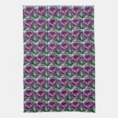 Linge De Cuisine Vitraux Peony Violet (Vertical)