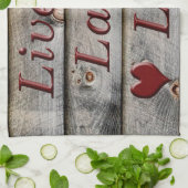 Linge De Cuisine Vivent l'amour de rire du côté d'une grange (Plié)