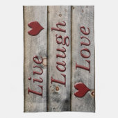 Linge De Cuisine Vivent l'amour de rire du côté d'une grange (Vertical)