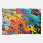 Linge De Cuisine Vivid Chaos Splash Graffiti (Horizontal)