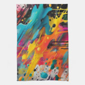 Linge De Cuisine Vivid Chaos Splash Graffiti (Vertical)