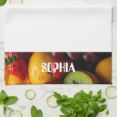 Linge De Cuisine Vivid Fruit Photographie (Plié)