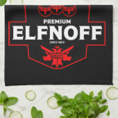 Linge De Cuisine Vodka de Noël amusante (Plié)