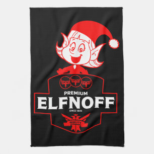 Linge De Cuisine Vodka de Noël amusante