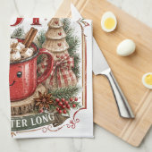 Linge De Cuisine Vœux chaleureux (Quart Plié)
