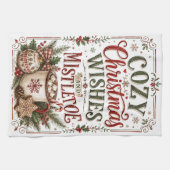 Linge De Cuisine Vœux de Noël Cozy (Horizontal)