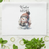 Linge De Cuisine Voeux d'hiver (Plié)