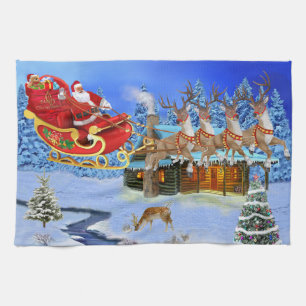 LINGE DE CUISINE VOICI LE PÈRE NOËL