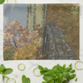 Linge De Cuisine Voie de campagne à l'automne (Plié)