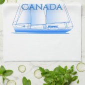 Linge De Cuisine Voile nautique côtière de Halifax (Plié)