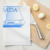 Linge De Cuisine Voile nautique côtière de Halifax (Quart Plié)