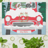 Linge De Cuisine Voiture de Noël Coonhland (Plié)