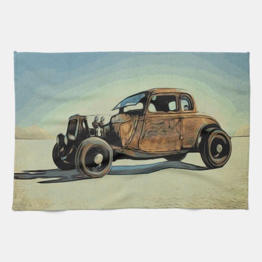 Linge De Cuisine Voiture de route chaude (Horizontal)