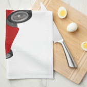 Linge De Cuisine Voiture rouge classique des années 50 (Quart Plié)