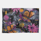 Linge De Cuisine Vol de papillon abstrait vibrant (4) (Horizontal)