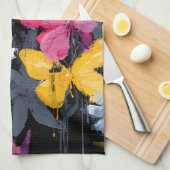 Linge De Cuisine Vol de Papillon Abstrait Vibrant (5) (Quart Plié)