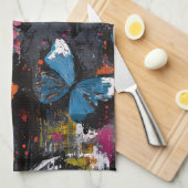 Linge De Cuisine Vol de Papillon Abstrait Vibrant (8) (Quart Plié)