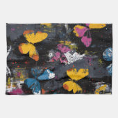 Linge De Cuisine Vol de Papillon Abstrait Vibrant (8) (Horizontal)
