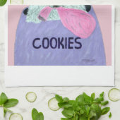 Linge De Cuisine Voleur de biscuits Caniche  (Plié)