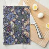 Linge De Cuisine Voleur de fraise dans le bleu (Quart Plié)