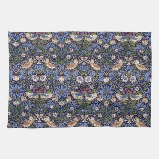 Linge De Cuisine Voleur de fraise dans le bleu (Horizontal)