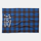 Linge De Cuisine Votre AvisRecette Bleu & Black Flannel (Horizontal)
