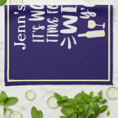 Linge De Cuisine Votre Devise Marine Vin Humoristique Conception De (Plié)