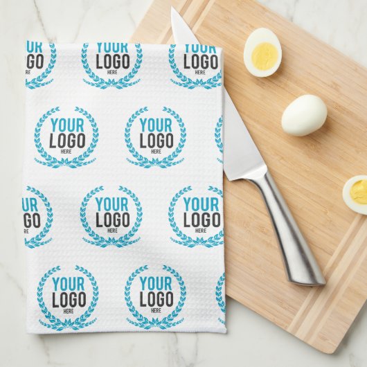 Linge De Cuisine Votre image faite sur commande du logo | partout (Quart Plié)