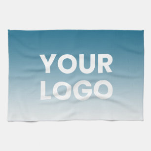 Linge De Cuisine Votre logo et dégradé de couleur de fond modifiabl